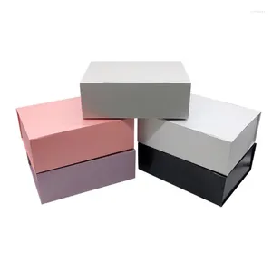 Gift Wrap 20Pcs/Lot 38x27.5x13.5cm Large Box Universal Folding Shoe Portable Flip Clothes Wholesale