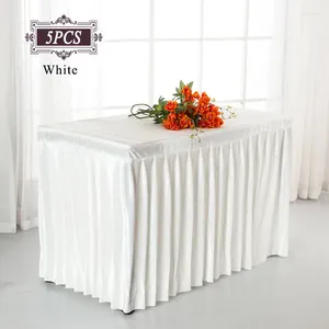 Table Skirt Free Ship 5PCS Luxury Fancy Machine Washable Cloth 21'x29" Velvet Trade Show Of Banquet Office El Dining