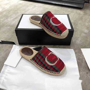 Casual Shoe Espadrilles tofflor Rep Sole Beach Designers Classics Buckle Loafers Metal Flat