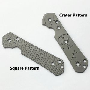 Narzędzia 1pc Składający nóż Titanium Stop Scali Scale Patch Patch Crater dla Chris Reeve Large Sebenza 21 Grip DIY Make Akcesoria