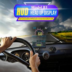 CAR HUD Head Up Display med OBD2 EUOBD 58 tum vindrutan LED -projektor med hastighetsutmattning VARNING RPM MPH FUESS CONSUMENT DISP5222511