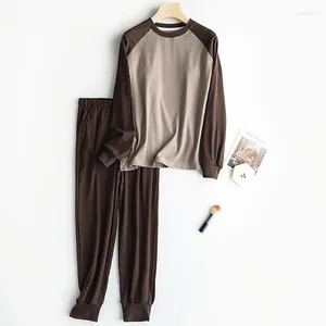 Домашняя одежда, женские пижамы в стиле пэчворк, весенне-осенний комплект ночной одежды для женщин, повседневная одежда для сна с нагрудником, костюм Pijama De Mujer