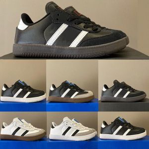 Buty projektantów dla dzieci Toddler Sneakers Lopard Children Boatboring Buty czarny biały szary kolor niemowlęcia