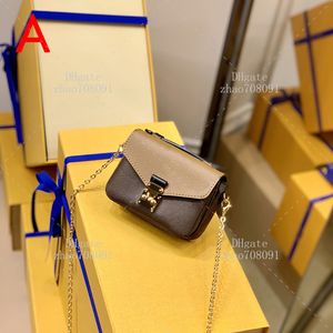 10A Top quality designer chain bag 14cm genuine leather crossbody bag lady handbag With box L005