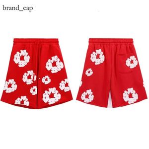 New Models Denim Shorts Shorts Designer Kapok Foam Print Street Men's and Women's Loose Fitting Sports and Leisure Couple Five Point Beach Pants 9947