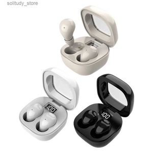 Mobiltelefonörlurar SK19 hörlurar Bluetooth 5.3 True Wireless i hörlurarna Mini i öronbrus avbokning Invisibel sömn Hög Fidelity Earphones Q240402