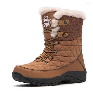 Fitness Shoes TNTN Winter Snow Boots Waterproof Hiking Men Women Snowproof Warm Fleece Windproof High Ankle Outdoor Sneakers