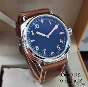 Designer Watch 47mm Mechanical Men's Black Movement Waterproof Wristwatch Luxury Watches WENG