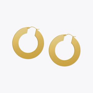 Earrings Enfashion Large Vintage Hoop Earrings Matte Gold color Earings Stainless Steel Circle Earrings For Women Jewelry Wholesale