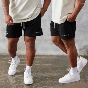Calções masculinos impressos algodão verão casual cinco pontos jogging calças esportes fitness musculação basquete coleção
