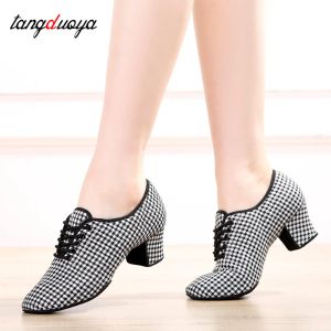 Boots Women Latin Dance Shoes Jazz Ballroom Salsa Dancing Shoes Woman High Heels 5cm Training Modern Tango Dance Sneakers Female