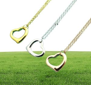 Designer Love Jewelry Women Necklace Luxury Heart Halsband 925 Silver Jewelry As Gift With Box 0019898584