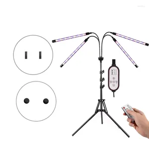 Grow Lights LED för inomhusväxter Full Spectrum Plant Light med justerbar stativstativ LAMP