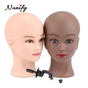 Stands Nunify Hot Sale African Mannequin Head Without Hair For Making Wig Hat Display Cosmetology Manikin Cosmetology Training Head