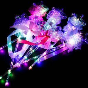 LEDマジックフェアリースティッククリスマスツリーワンズレイブおもちゃライトアップマジックボールワンドグロースティック