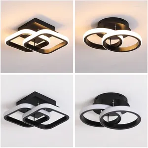 Luci a soffitto Morden LED MOLTO SUPERFICIE DELLA LAMPAGGIO MONTO CORRIDO DECORATIVO DECORATIVO ROULD BLACO CLASSICO DESIGNO DESIGN O EL