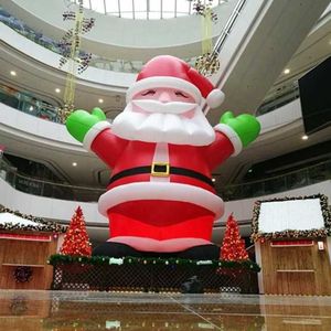 wholesale 10mH 33ft Free ship Giant Inflatable Santa Claus father Christmas Decoration old man for Big Promotions Advertising