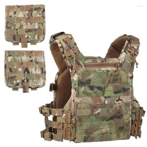 Hunting Jackets Tactical Vest K19 Plate Carrier 3.0 Quick Release System Fast Adjust Cummerbund Multi-size Military Gear