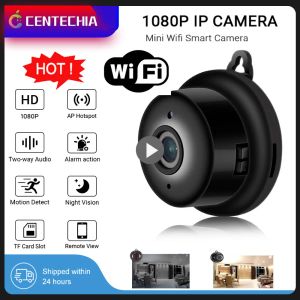 Lens 1080p kablosuz wifi mini kamera iki yönlü ses gece görüşü bebek monitörü ev güvenlik gözetim kamerası uzaktan erişim kamera