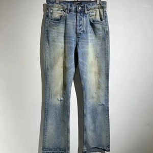 Jeans da uomo 2024ss ERD Micro Svasato Design Vintage Pantaloni sportivi Pantaloni da uomo Pantaloni Y2k Abbigliamento streetwear Abbigliamento tecnico