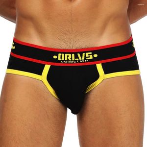 Underpants Underwear Men Sexy Letter Printed Sports Briefs Shorts Male Panties Bulge Pouch Comfortable Gay Slip Homme 2024