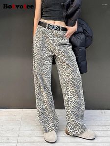 Damen-Jeans, Leopardenmuster, Y2k, für Damen, luxuriös, amerikanisch, Retro, Streetwear, lockerer koreanischer Stil, übergroß, breites Bein, gerade Baggy