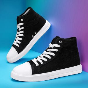 Stiefel Skateboardschuhe für Männer Frauen Unisex Leichtes Hightop Canvas Casual Schuhe Schnürung Paar Sneaker 5 Farbgröße 3646