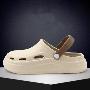 Stivali da uomo giardino zoppi mane morbide scarpe iniezione eva comode spiaggia zoccoli spessi sandali unica sandali non sandali maschili estivi