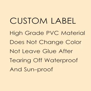 Ciglia per ciglia personalizzate etichetta per colla di alta qualità in PVC Logo privato per ciglia per colla adeguato etichette adesive