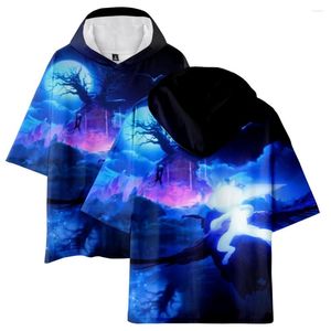 Herren T-Shirts Ori And The Will Of Wisps 3D Harajuku Damen Sommer Hood T-Shirt Kurzarm Tops T-Shirt