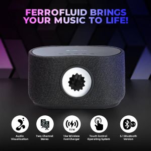 Lautsprecher 2023 Wireles Magnetic Fluid Lautsprecher Musikvisualisierung schwimmender Ferrofluid -Bluetooth Symbiotic Sound Box mit Bass Caixa de Som