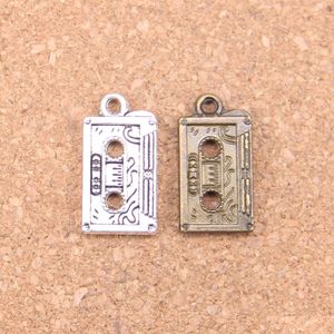 Charms 53 st antik Sier Bronze Plated Retro 80s Cassette Tape Pendant DIY Halsband Armband Bangle Fynd 23x12mm Drop Delivery Je Dhcwn