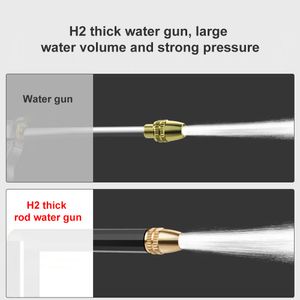 Bärbar högtrycksvattenpistol för rengöring av biltvättmaskiner Trädgårdsvatten slang munstycke sprinkler skum vatten pistol bilträd