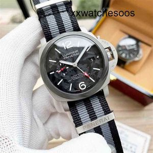 남성 스포츠 시계 Panerais Luminor 자동 운동 Panarai Top Watch Fine Steel 316 송아지 가죽 미네랄 스크래치 방지 거울