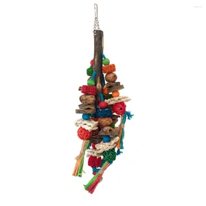 Other Bird Supplies Toys Parrot Exciting Chewing Toy Natural Wood Chew Medium Small Birds Cage Bite For Lovebirds African Grey Co