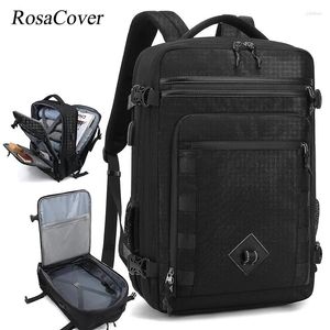 Mochila 37L Viagem para homens Carry On 17,3 polegadas Laptop Flight aprovado Expansível Daypack Mochilas