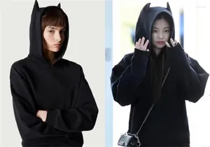 Women's Hoodies Same Little Devil American Casual Loose Fitting Plush Hooded Couple