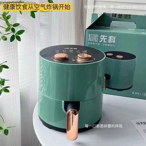 Air Fryers 6.5L air fryer double knob fryer electric fryer large capacity intelligent electric stove Y240402