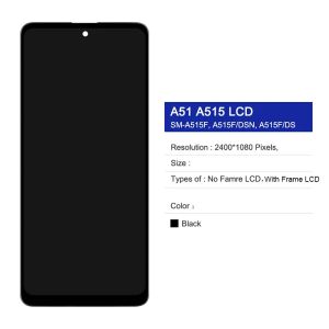 Super AMOLED PARA SAMSUNG Galaxy A51 Digitalizador de tela de toque para Samsung A515 SM-A515F Solução de tela LCD Substituição