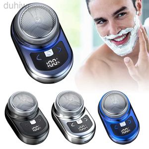 Electric Shavers Mini Portable Shave Razor Beard Trimmer Shaver Mens Type-C Charging Pocket High Speed Shaving Machine 2442