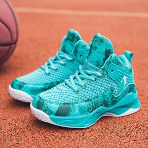 Shoes Hot Sale Brand Boys Basketball Shoes for Kids Sneakers Nonslip Children Sports Shoes Breathable Mesh Basketball Sneakers Child