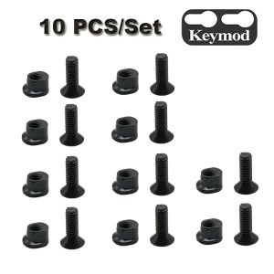 10pcs M-LOK Surg and Nakretów Szyny wymiany śrub T-NUT Zestaw wymiany śruby dla sekcji szyn ręcznych MLOK