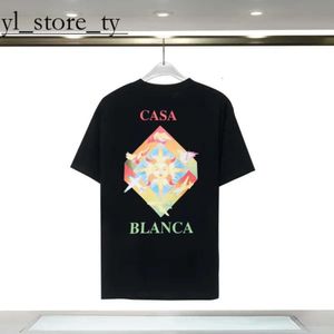 カサブランカデザイナーTシャツメンズTシャツラグジュアリーファッション半袖カサブランシャツ高品質レディースTシャツカジュアルクイックドライカサブランカマンティー5747