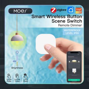 Kontrola Tuya Zigbee Smart Key Przełącznik Bezprzewodowy sterownik Klucz sterowania Multisene Smart Switch Automation Automation