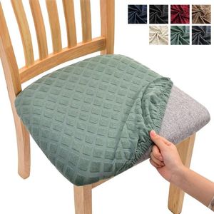 Chair Covers Jacquard Dining Seat Cover Stretch Kitchen Cushion Slipcovers Anti-dirty Slipcover Protector Housse De Chaise