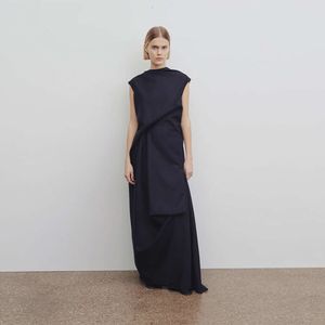 Radens ärmlös klänning för kvinnor 2024 vår/sommar ny minimalistisk stil lång kjol smal a-line kjol