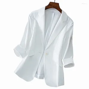 Ternos femininos moda feminina cor sólida blazer outwear 2024 primavera verão jaqueta casual feminino topos elegante senhora