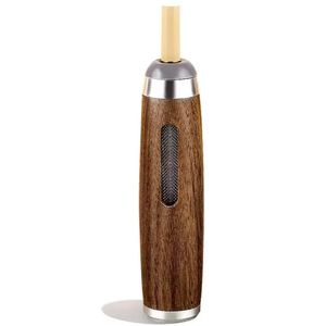 Mini Car Ashtray Anti Soot-flying Cigarette Cover Walnut Wood Cigarette Holder Ash Organizer for 5.2/6.8/7.8mm Cigarettes