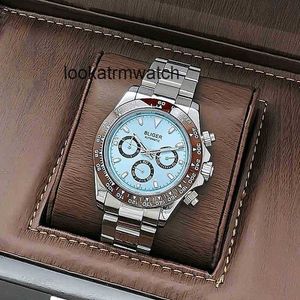 Automatisk klocka RLX Fashion Luxury Man Designer Watches Watches Mens Mechanical Full Automatic Waterproof Raffined Steel Blue High Cargo Live Broadcast