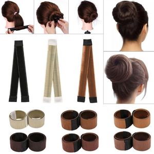 Kadın Saç Bun Maker Easy Magic Donut Styling Band Twist Updo Tutucu DIY Tool